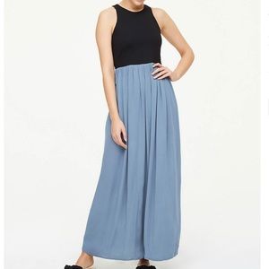 LOFT Colorblock Racerback Maxi Dress
